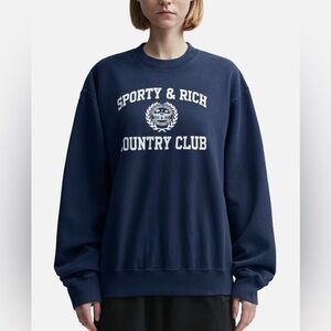 Sporty & Rich Unisex Varsity Sweatshirt 
Size L